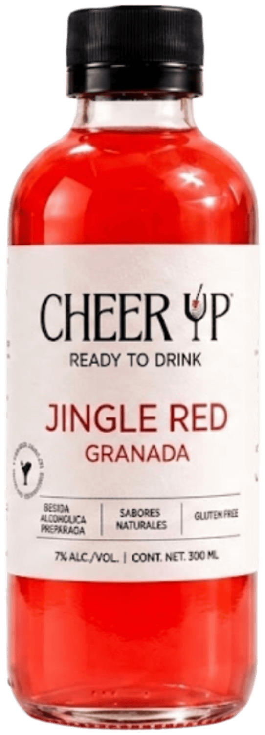 Botella individual de Cheer Up sabor granada